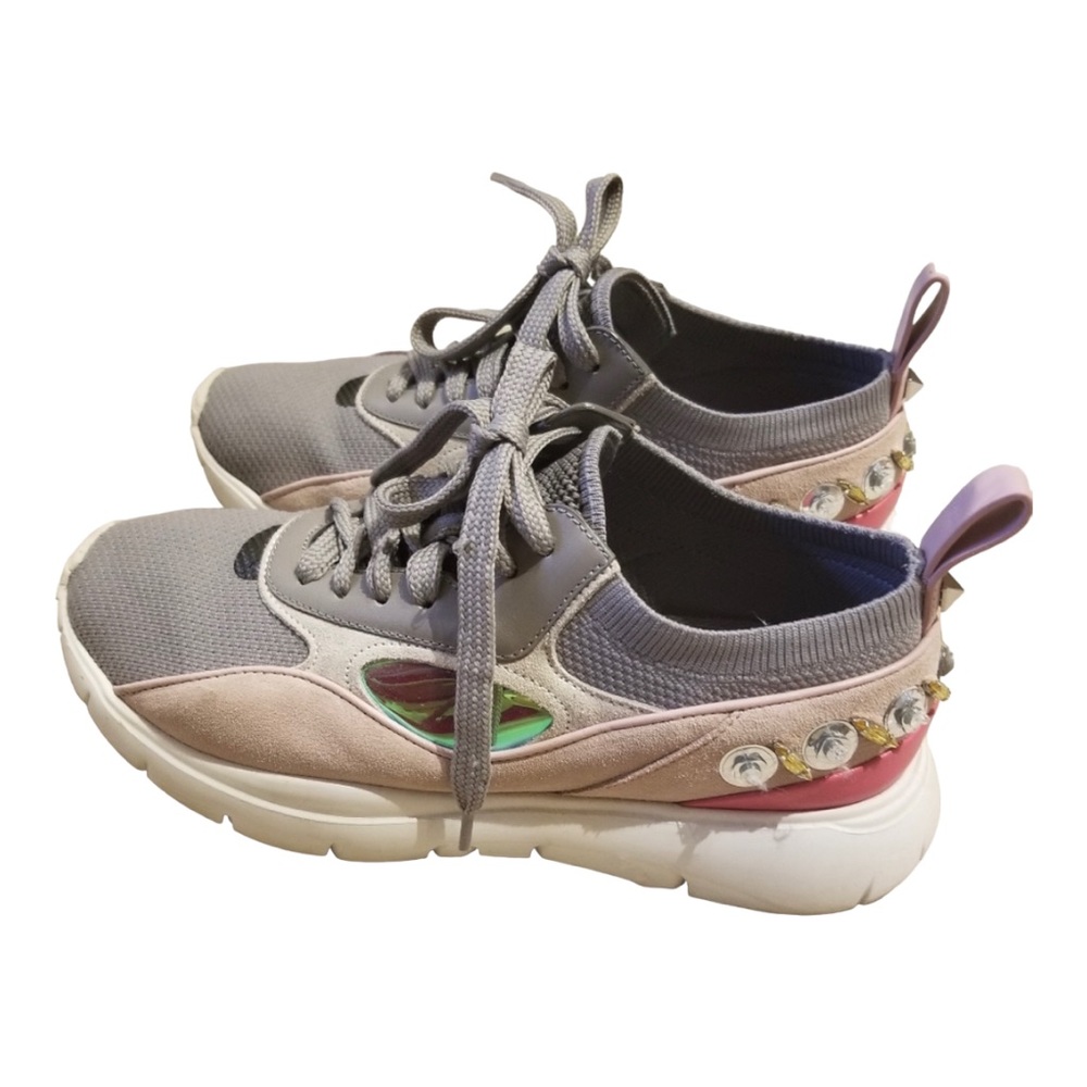 VALENTINO GARAVANI Heroes Embellished Sneakers MSRP $745